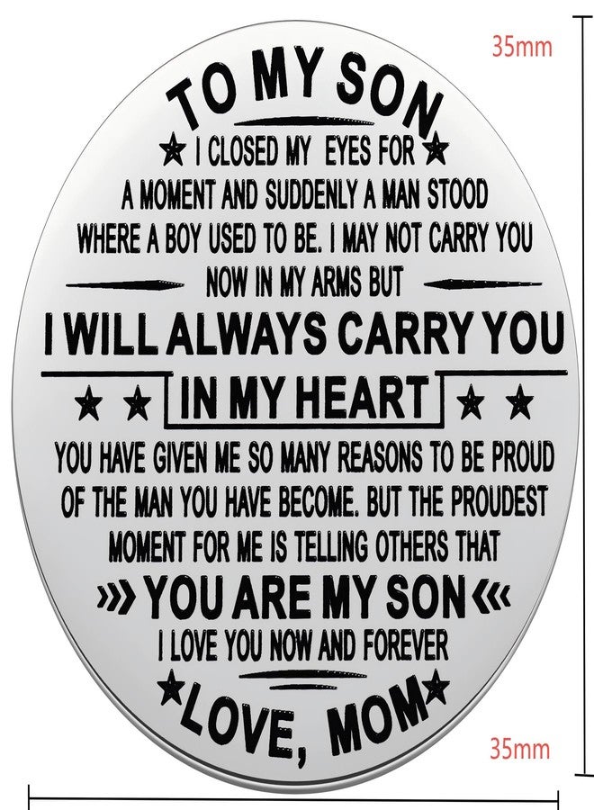 Aesnefe To My Son Pocket Hug Token, I Love You Gift for Him from Mom, Inspirational Gifts for Adult Son Birthday, Christmas, Graduation, Motivate Gift - Image 5